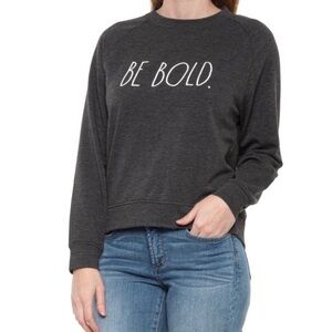 Rae Dunn Be Bold Lounge Cozy Graphic Crewneck Sweatshirt Size Medium